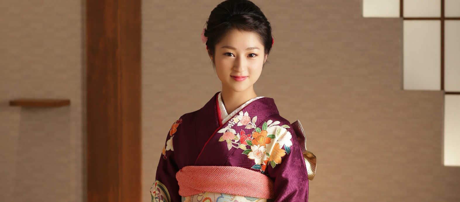 振袖を着た二十歳の成人式