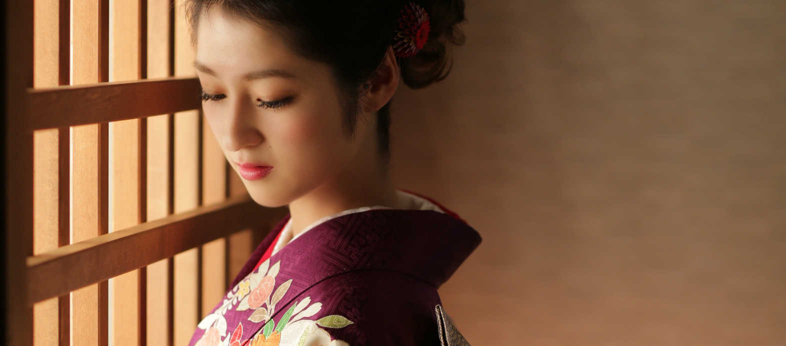 振袖を着た二十歳の成人式