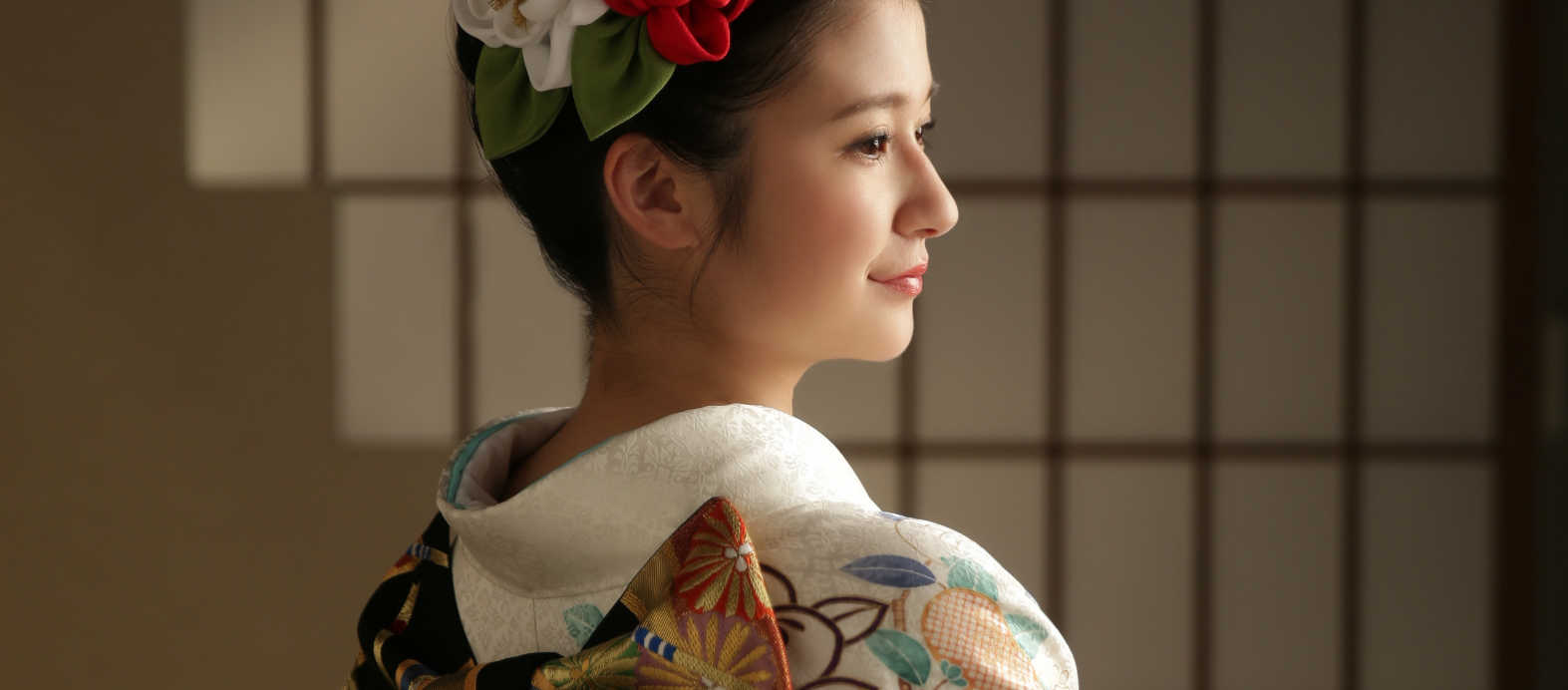 振袖を着た二十歳の成人式