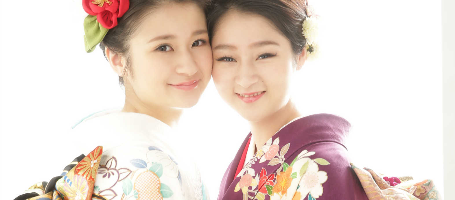 振袖を着た二十歳の成人式