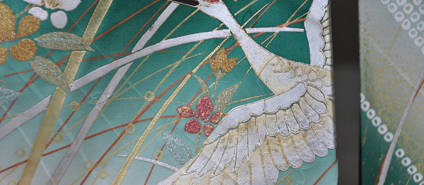 着物金箔ラメ修正